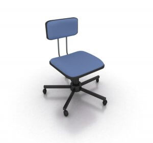 Office chair on white. 3D rendering